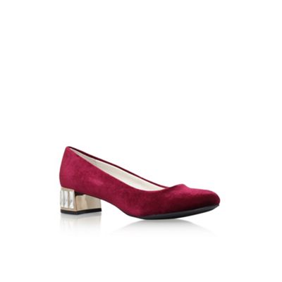 Anne Klein Red 'Haedyn' low heel court shoes